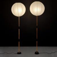 2 Floor Lamps Attr to Isamu Noguchi, Paige Rense Estate - Sold for $10,000 on 05-15-2021 (Lot 4).jpg
